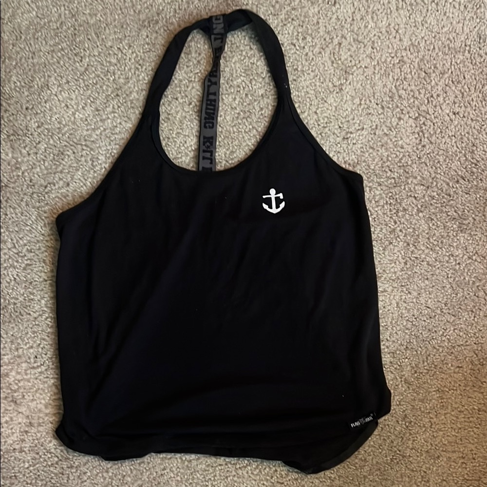 Flag nor fail racerback tank